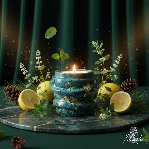 Bougie cire végétale parfum verveine