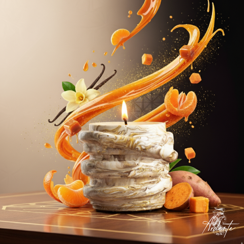 Bougie cire végétale parfum gourmand